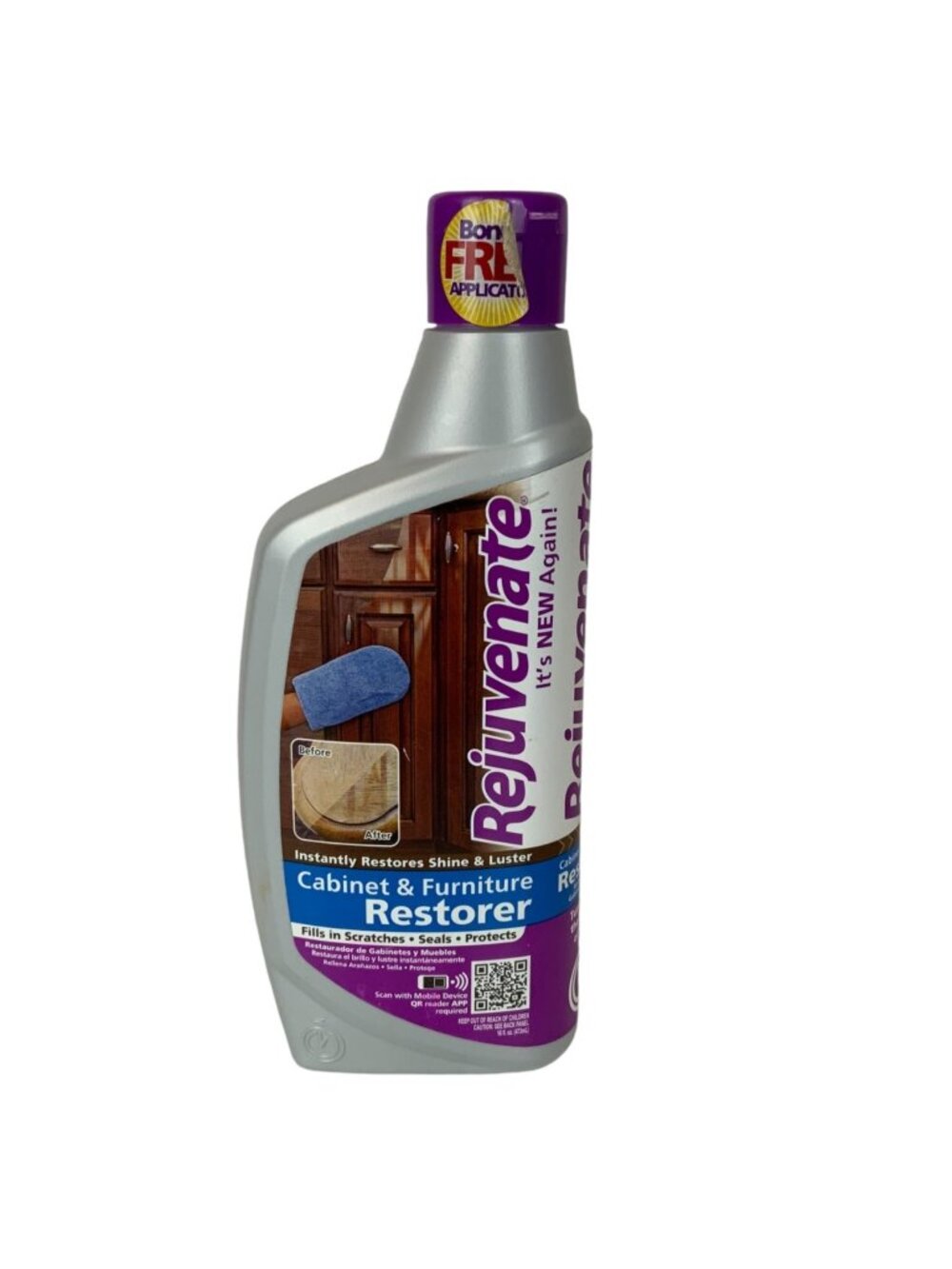 Rejuvenate Cabinet & Furniture Restorer 16 fl oz Bottle Restores Shine Protects